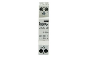 Installation Contactor 20A 2NO 0NC AC/DC