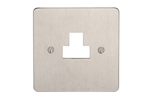 2A 1 Gang Unswitched Socket With Neon Stainless Steel Finish