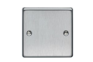 1 Gang Blanking Plate Stainless Steel Finish