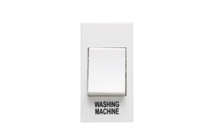 20A 1 Gang Double Pole Grid Switch Module Printed 'Washing Machine'
