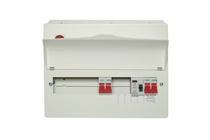 10 Way Split Load Dual Tariff Consumer Unit 100A Main Switch, 80A 30mA RCD and 100A MainSwitch, Flexible Configuration