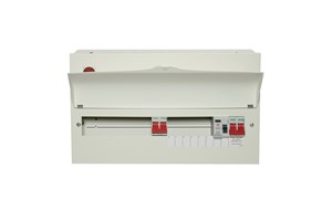 15 Way Split Load Dual Tariff Consumer Unit 100A Main Switch, 80A 30mA RCD and 100A MainSwitch, Flexible Configuration