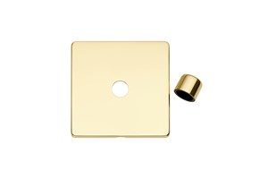 1 Gang Dimmer Plate Frame and Knob Polished Brass